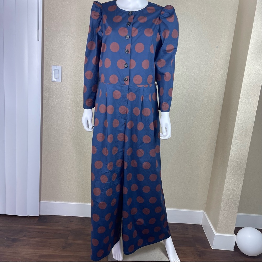 Sea New York Jumpsuit Sz 10 Penny Polka Dot - Picture 4 of 17